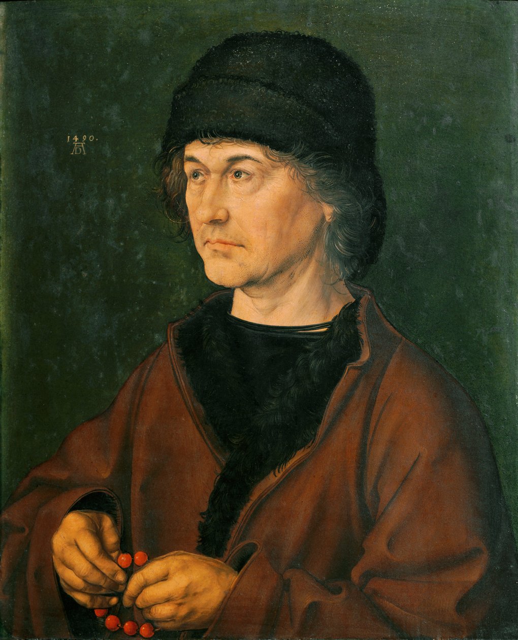 Baba Portresi (Ahşap Boyama) by Albrecht Dürer