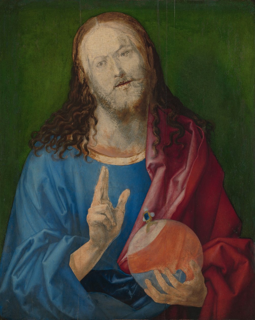 Salvator Mundi, c.1505 (ıhlamur üzerine yağ) by Albrecht Dürer