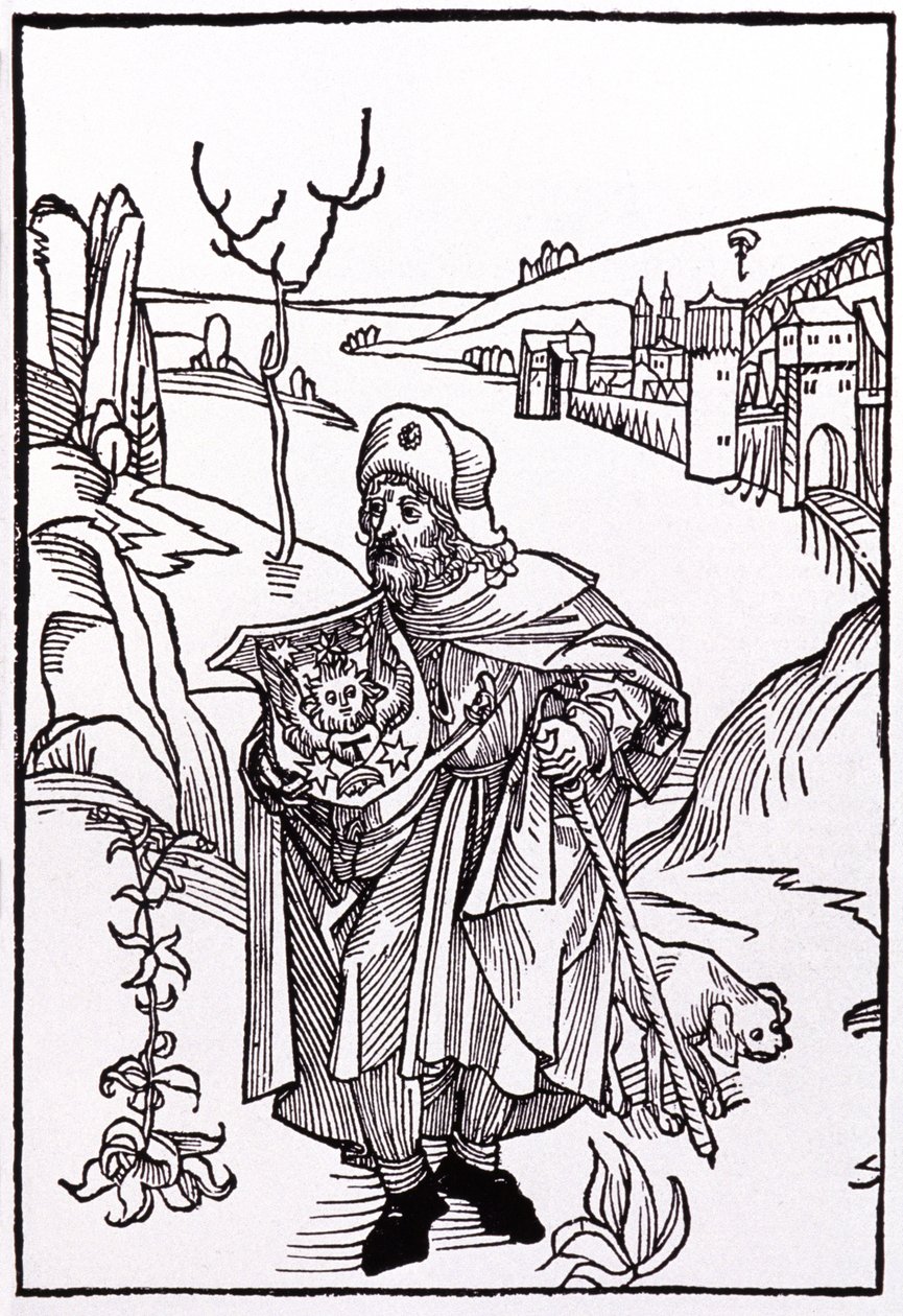 Santiago de Compostela. 1489 (gravür) by Albrecht Dürer