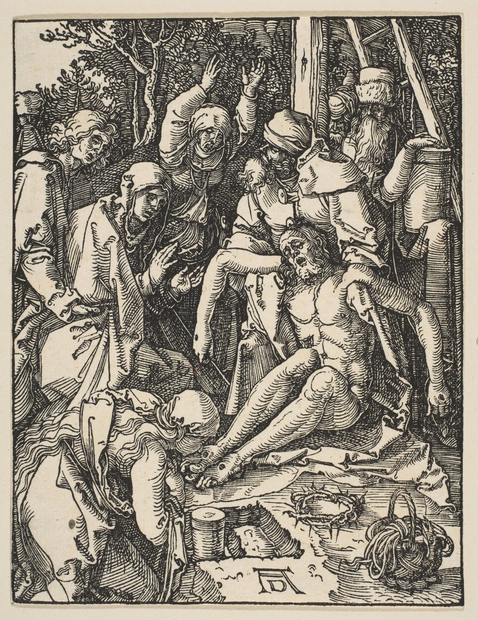 Küçük Tutkudan Ağıt, c.159 (tahta baskı) by Albrecht Dürer
