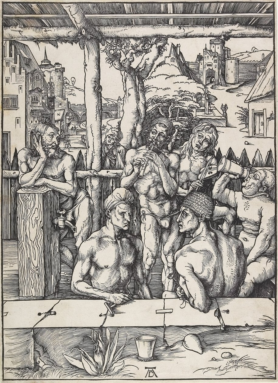 Erkekler Hamamı, c. 1496-1497 by Albrecht Dürer