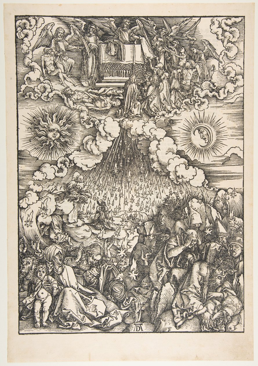 Kıyametten Beşinci ve Altıncı Mühürlerin Açılması by Albrecht Dürer