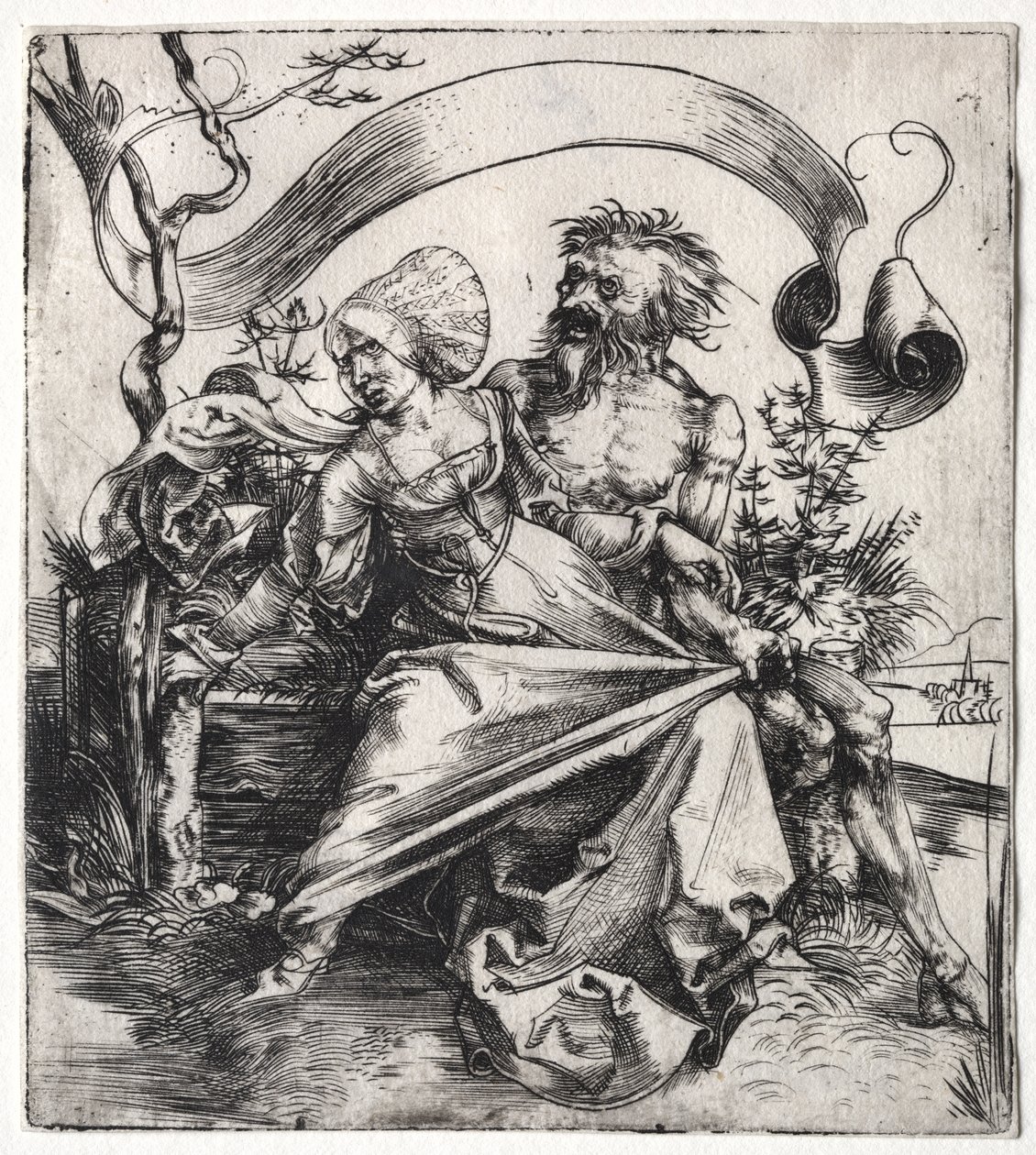 Ravisher, c. 1495 (gravür) by Albrecht Dürer or Duerer