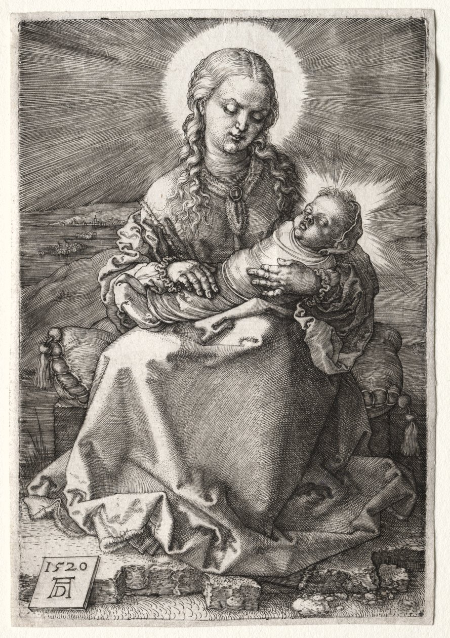 Kundaklanmış Çocuklu Bakire by Albrecht Dürer or Duerer