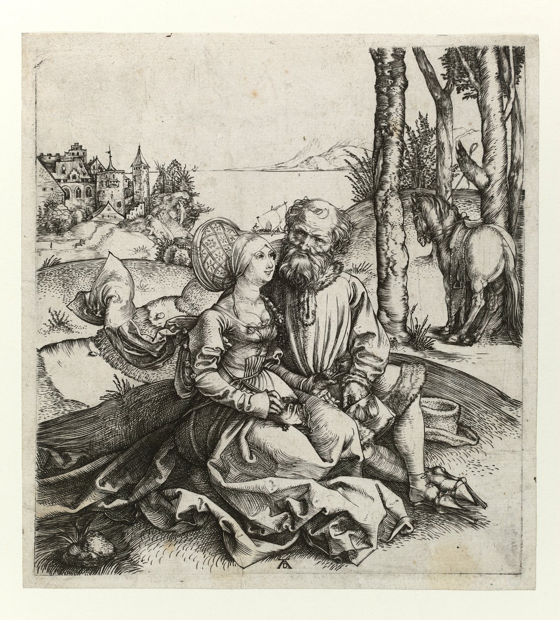 Karışık çift, c.1495 by Albrecht Dürer