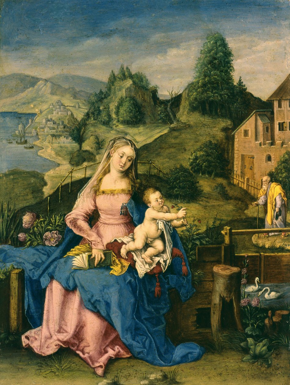 Bir Manzaradaki Bakire ve Çocuk, c.1600 by Albrecht Dürer
