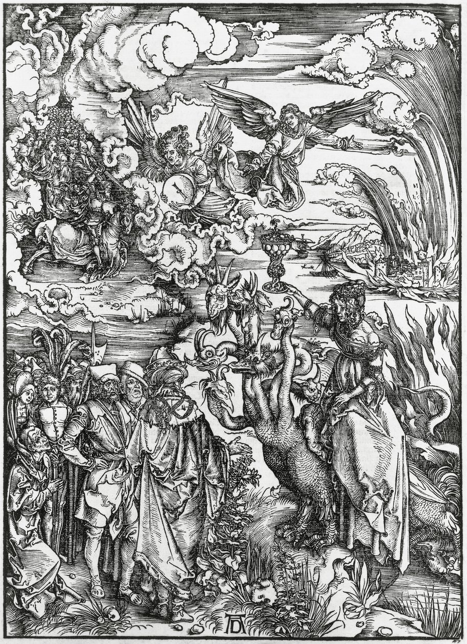 Babil Fahişesi, Kıyamet by Albrecht Dürer