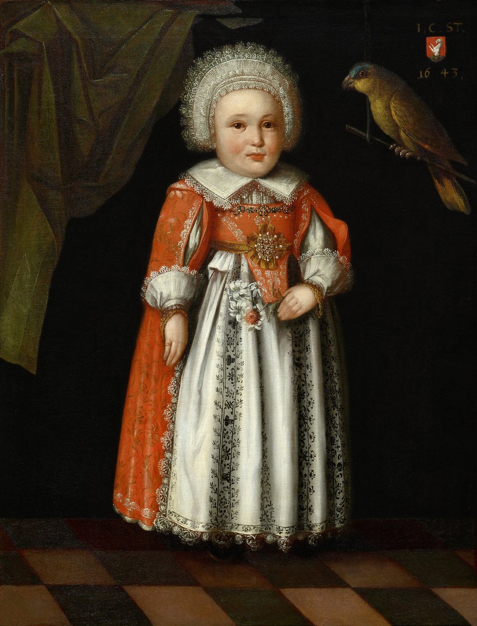 Johanna Katharina Steiger, 2 yaşında, 1643 by Albrecht Kauw