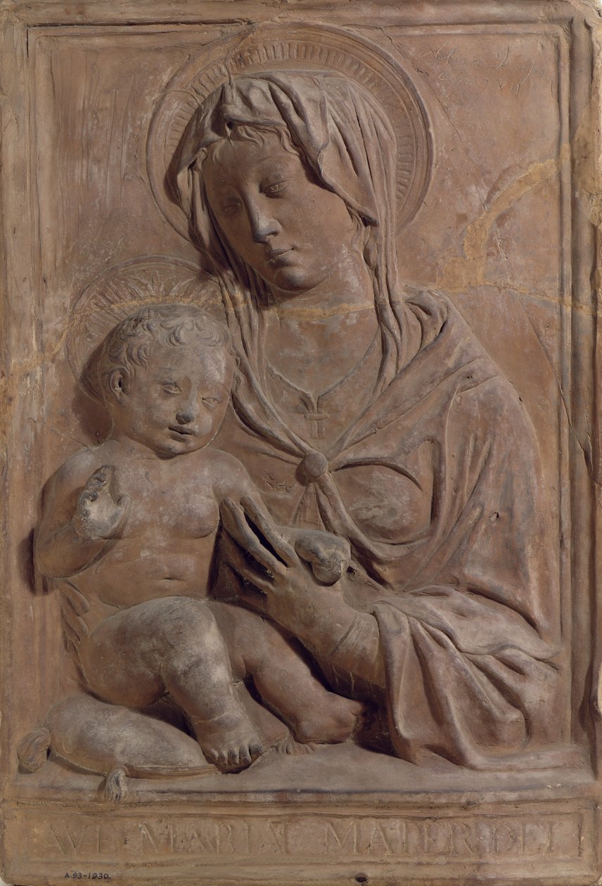 Madonna ve Çocuk, 1929 (pişmiş toprak) by Alceo Dossena