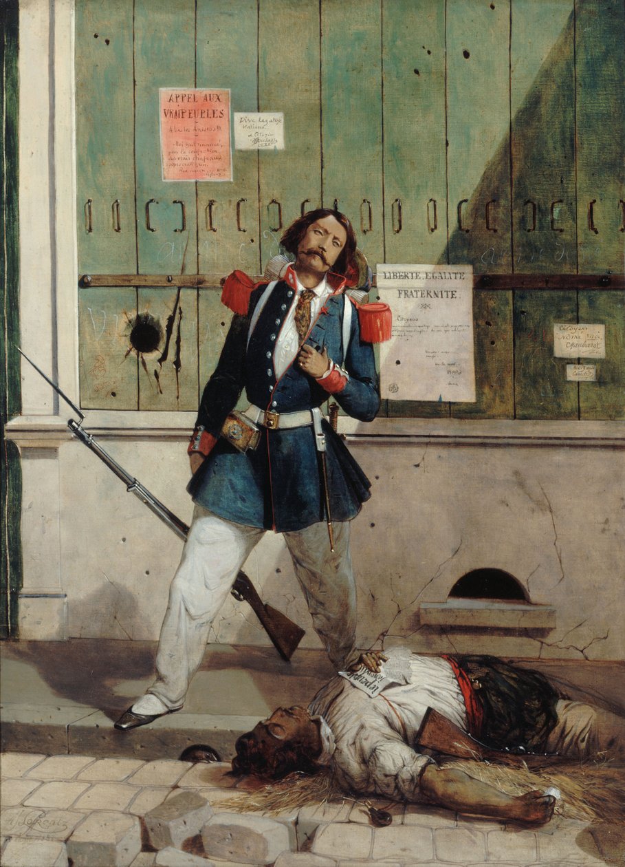 Yaralı Ulusal Muhafız by Alcide Joseph Lorentz