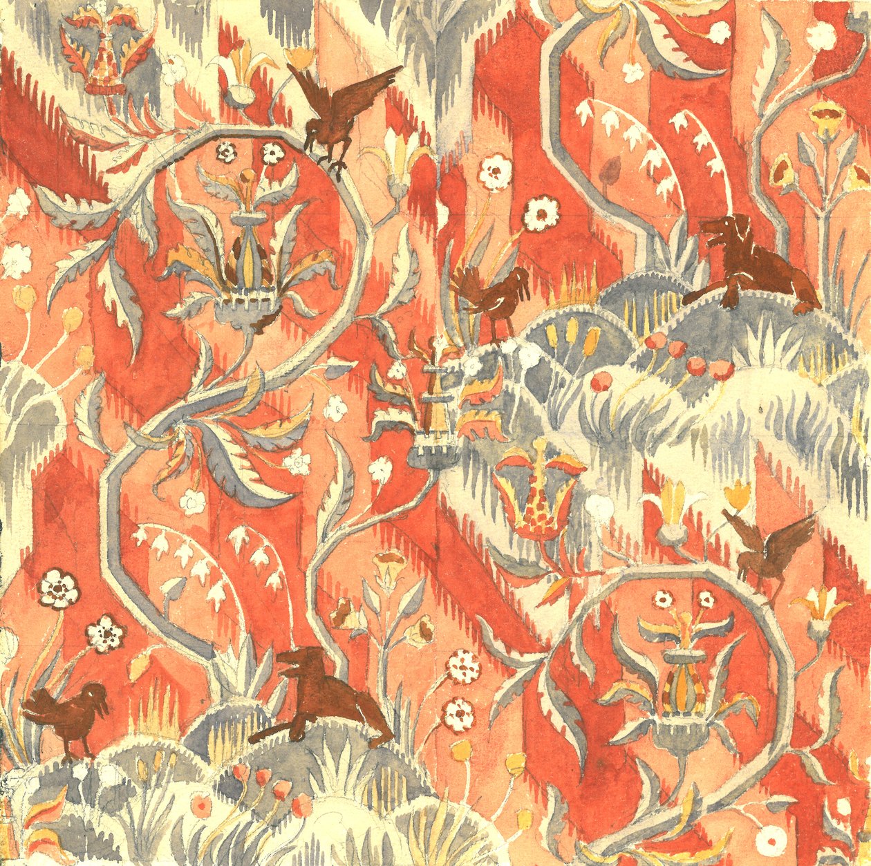 Thistle Valley, Kasım 1927 (kağıt üzerine guaj boya) by Alec Hunter