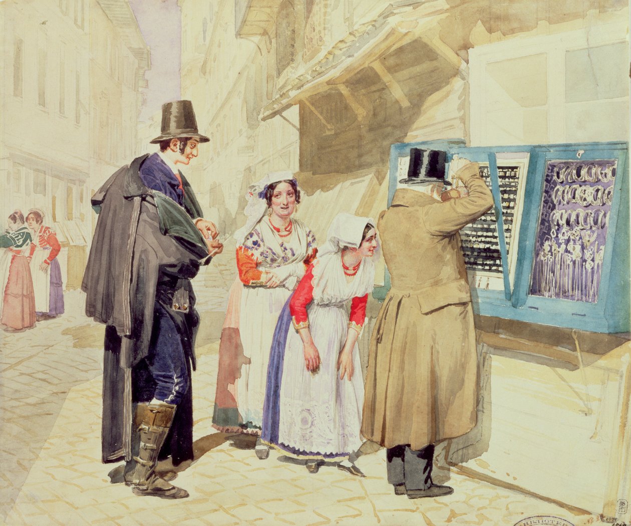 Nişanlısının Gelinine Yüzük Alması by Aleksandr Andreevich Ivanov