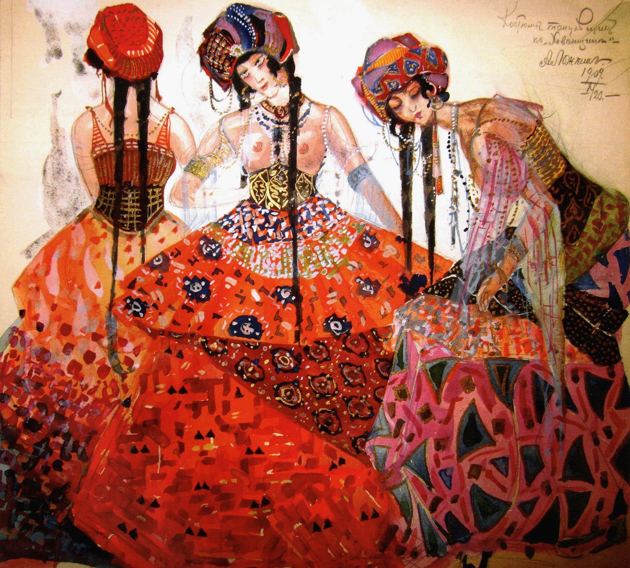 Khovanshchina operası için dansçı kostümleri: n by Aleksandr Lozhkin