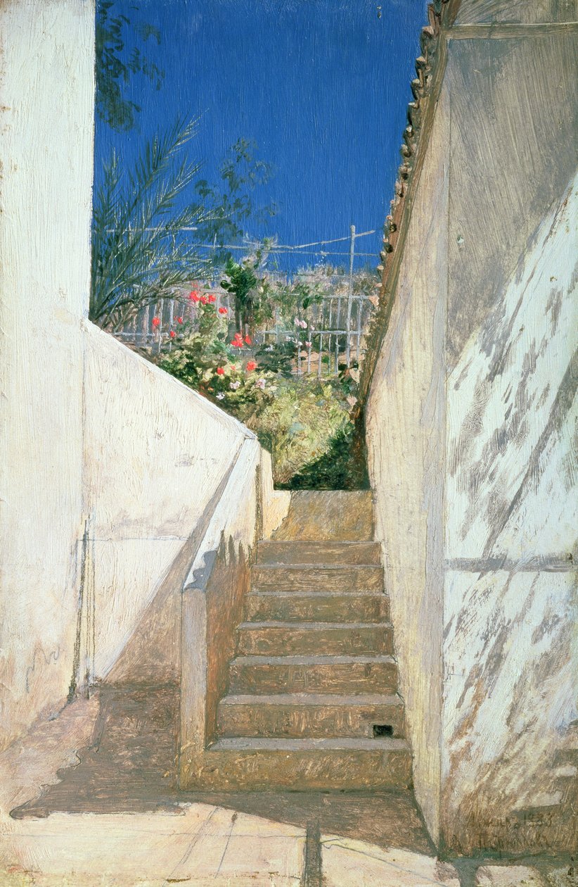 Bahçedeki Adımlar, Cezayir, 1883 by Aleksandr Pavlovich Bryullov