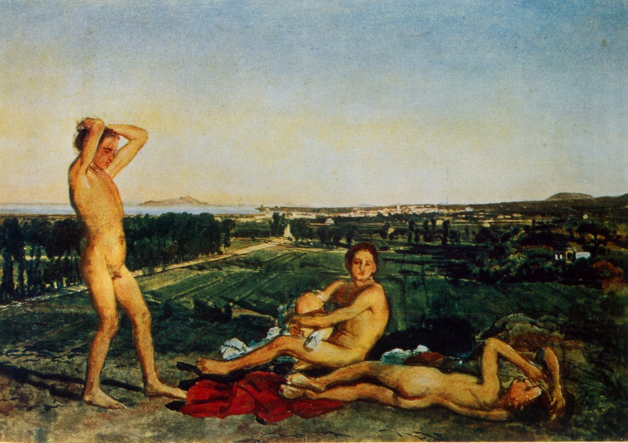 Napoli Körfezi kıyısında by Aleksandr Andreevich Ivanov