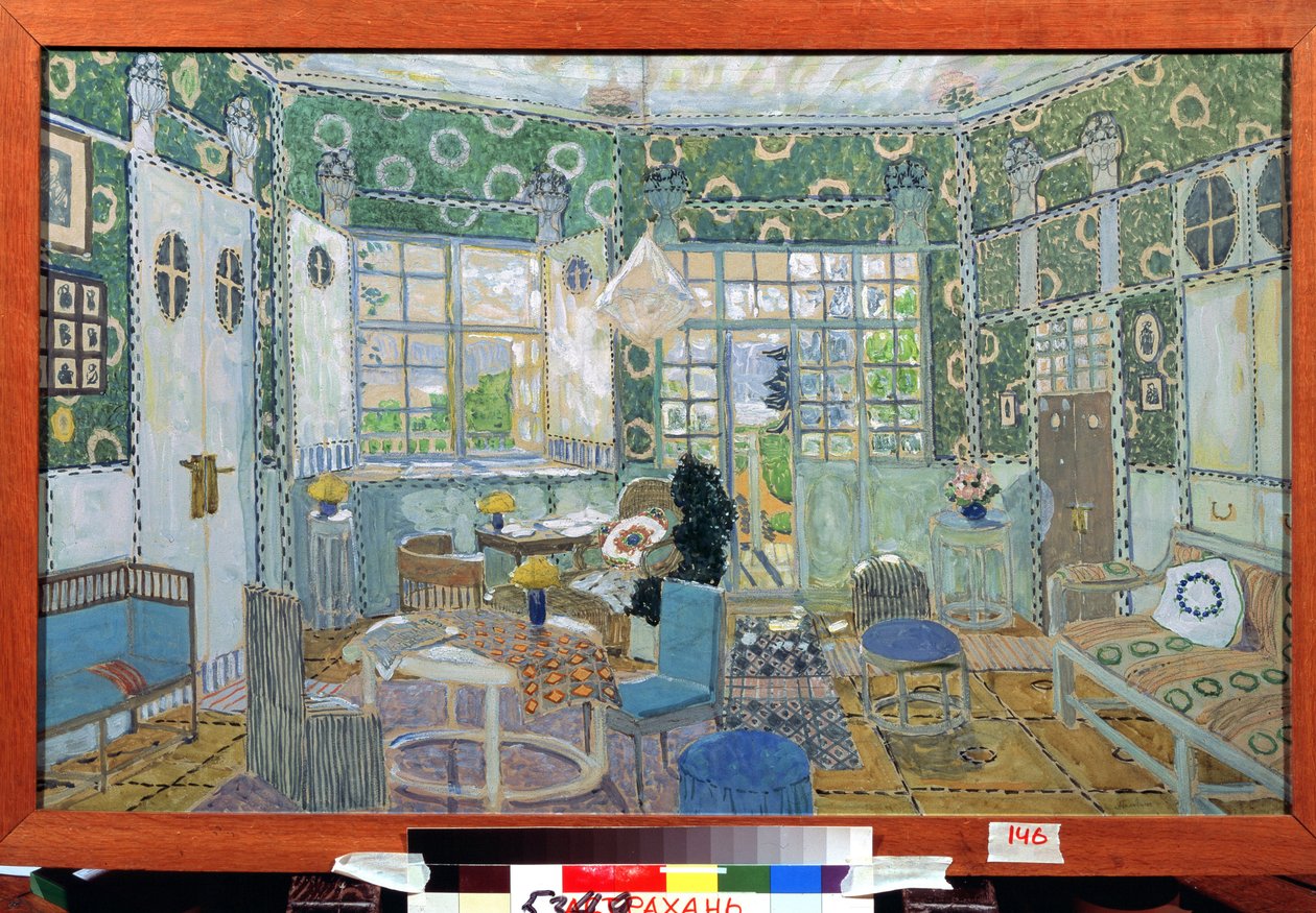 Oyun parçası le petit Eyolf de Henrik (Henri) Johan Ibsen (1828-1906) için hazırlık dekoru (H.Ibsen
