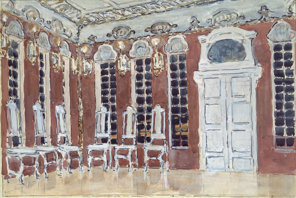 A. Koreshchenko'nun Buz Evi operası için sahne tasarımı, 1900 by Aleksandr Jakovlevic Golovin