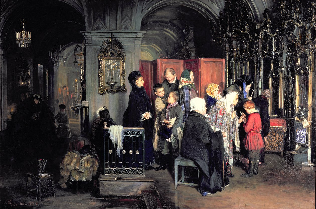 İtiraftan Önce, 1877 by Aleksei Ivanovich Korzukhin