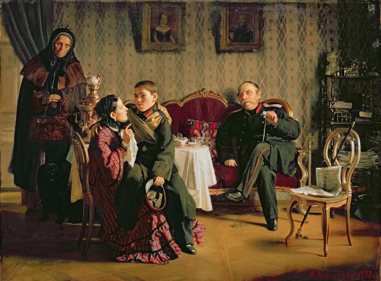 Ayrılık Günü, 1872 by Aleksei Ivanovich Korzukhin