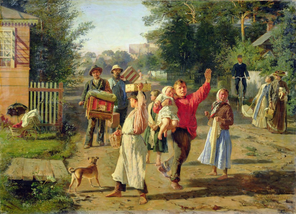 Petruşka geliyor, 1888 by Aleksei Ivanovich Korzukhin