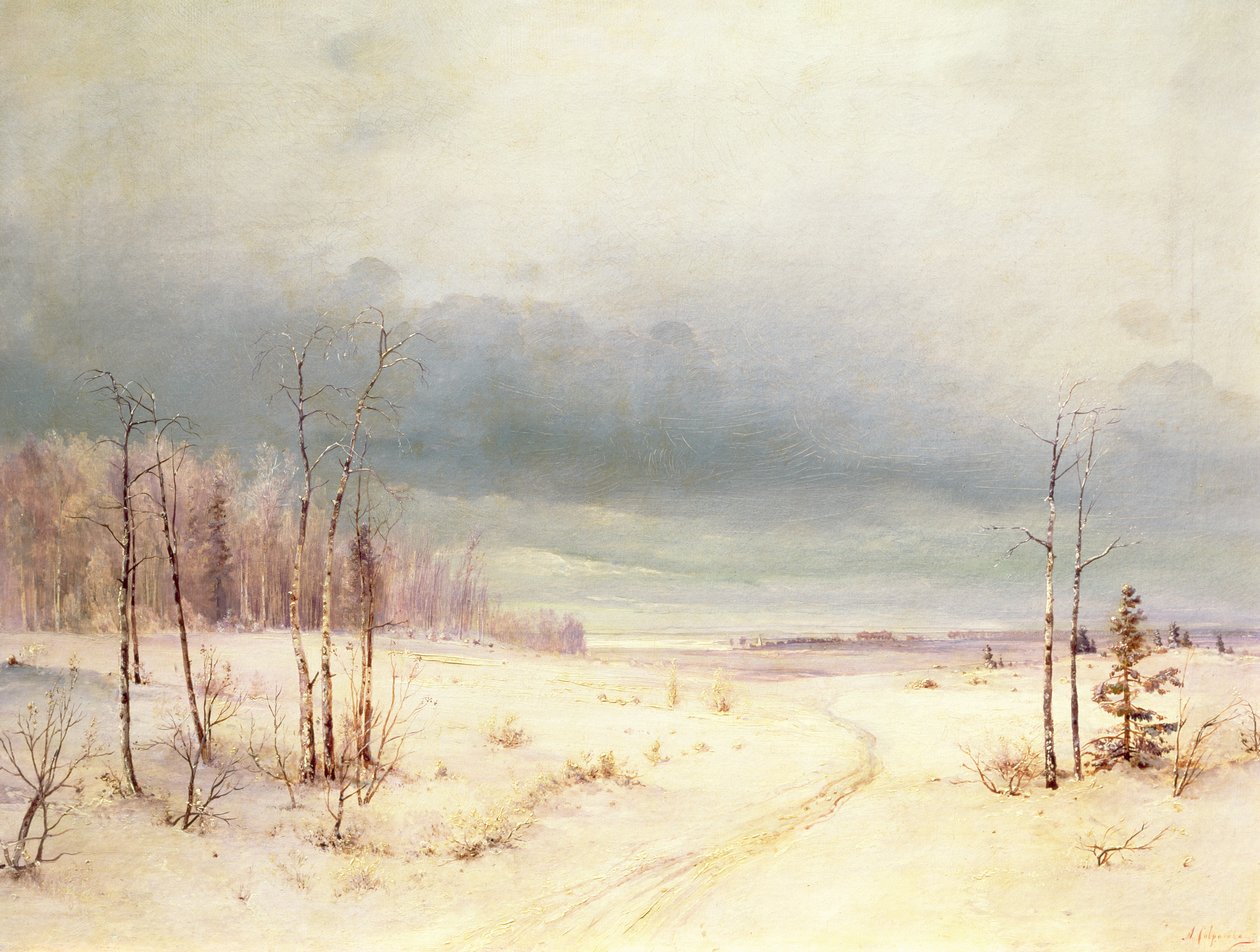Winter  by Alexei Kondratjewitsch Sawrassow