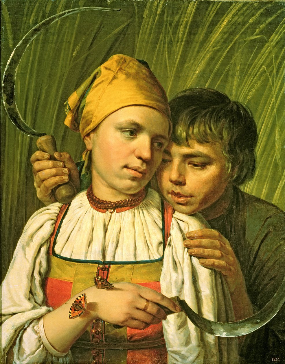 Orakçılar (tuval üzerine yağlı boya) by Aleksei Gavrilovich Venetsianov