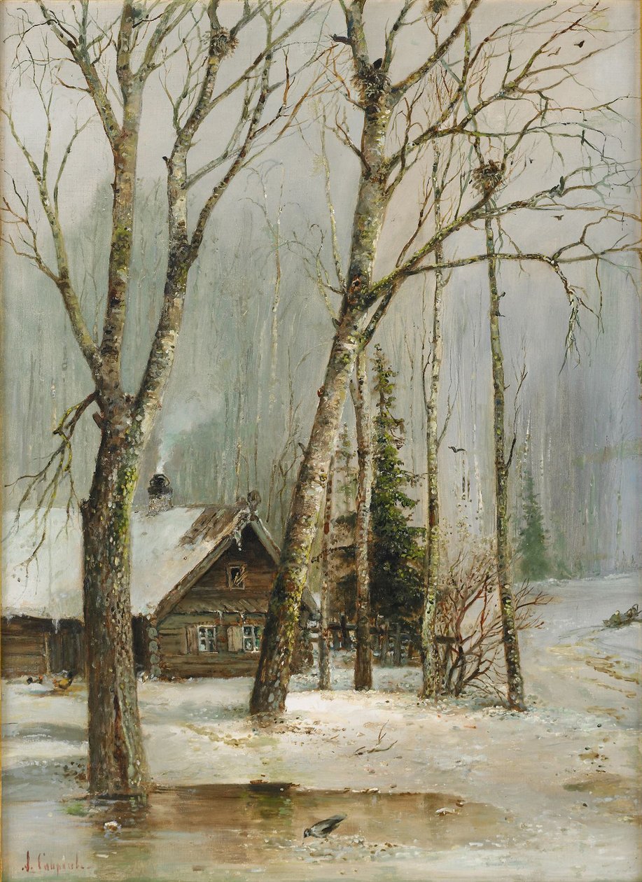 Ormanda Kulübe by Alexei Kondratjewitsch Sawrassow
