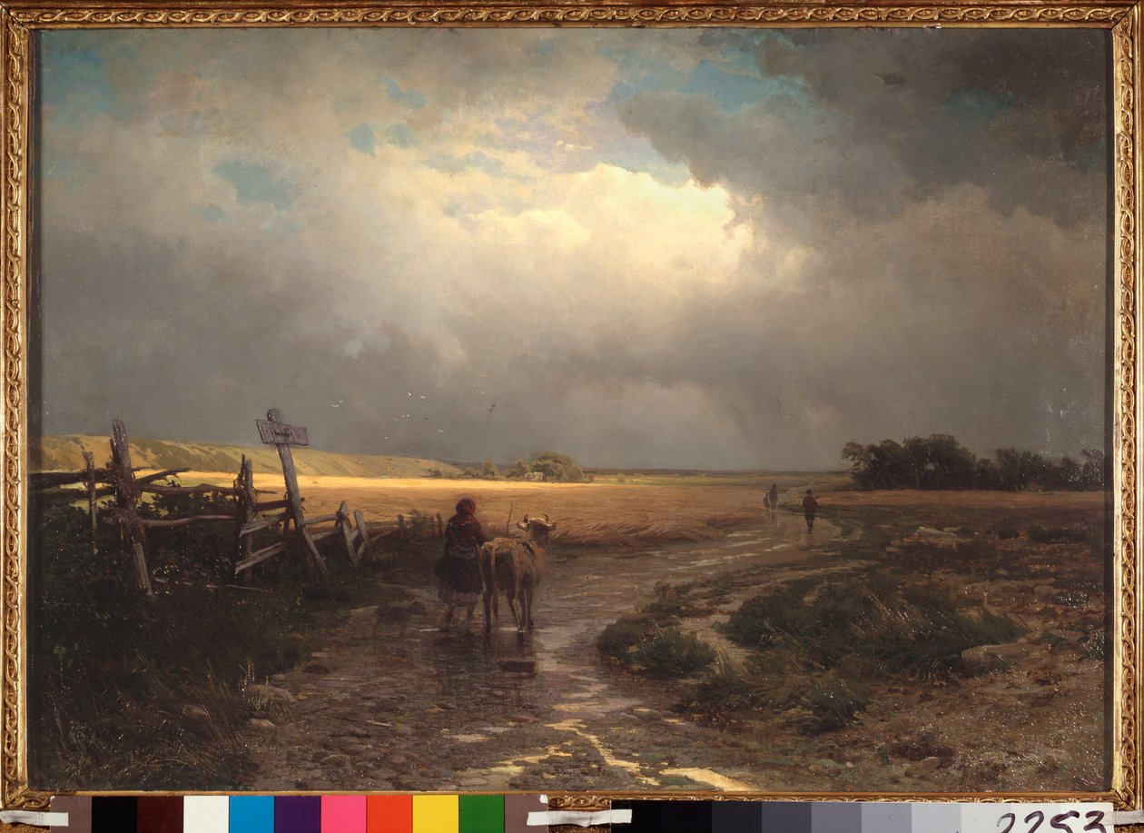 Çözülme (Çözülme) - Resim Alexei Kondratyevich Savrasov (Savrasov) (1830-1897), tuval üzerine yağlı boya by Alexei Kondratjewitsch Sawrassow