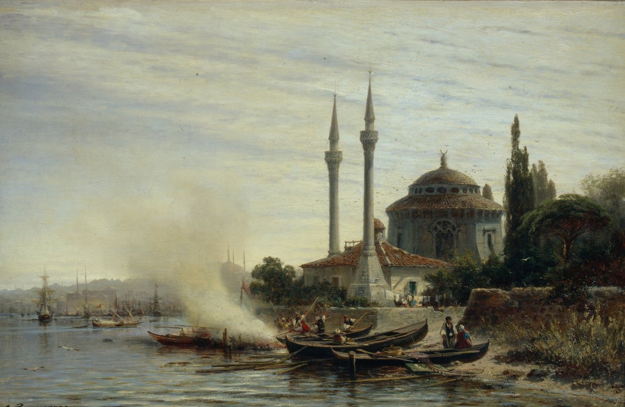 Haliç. Konstantinopolis, 1864 by Aleksei Petrovich Bogolyubov