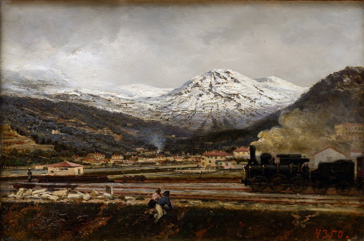 Alexei Petrovich Bogolyubov (Bogoliubov ou Bogolioubov) (1824-1896) için Dağ Manzarası by Aleksei Petrovich Bogolyubov