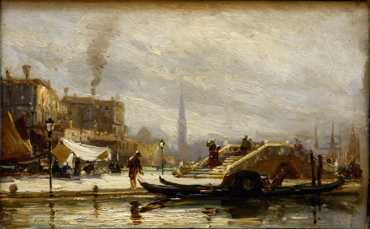 Venedik tren istasyonuna yakın. Öğlen baş Bogolyubov (Bogolioubov), Alexei Petrovich (1824-1896) by Aleksei Petrovich Bogolyubov