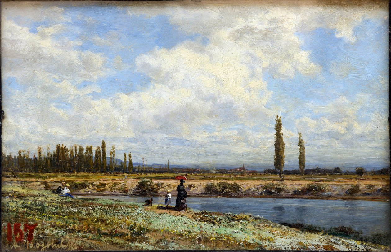 Vichy. Bankalar. Alexei Petrovich Bogolyubov tarafından öğlen (1824-1896) by Aleksei Petrovich Bogolyubov