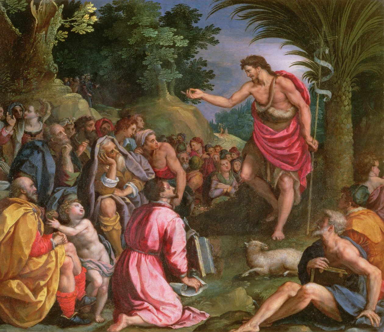 Vaftizci Yahya Vaaz Etmek by Alessandro Allori