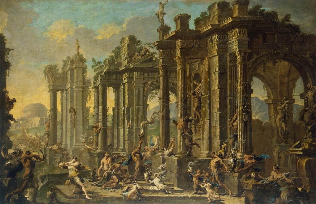 Bacchanalian Sahnesi by Alessandro Magnasco