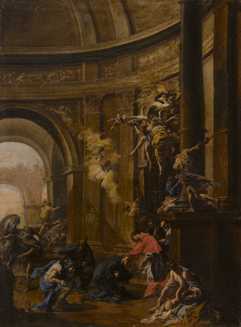 Oblates alma Saint Carlo Borromeo by Alessandro Magnasco