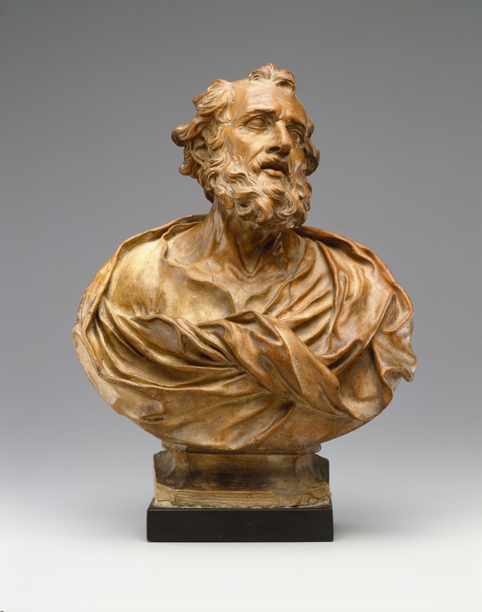 Aziz Petrus, c.1646 (pişmiş toprak) by Alessandro Algardi