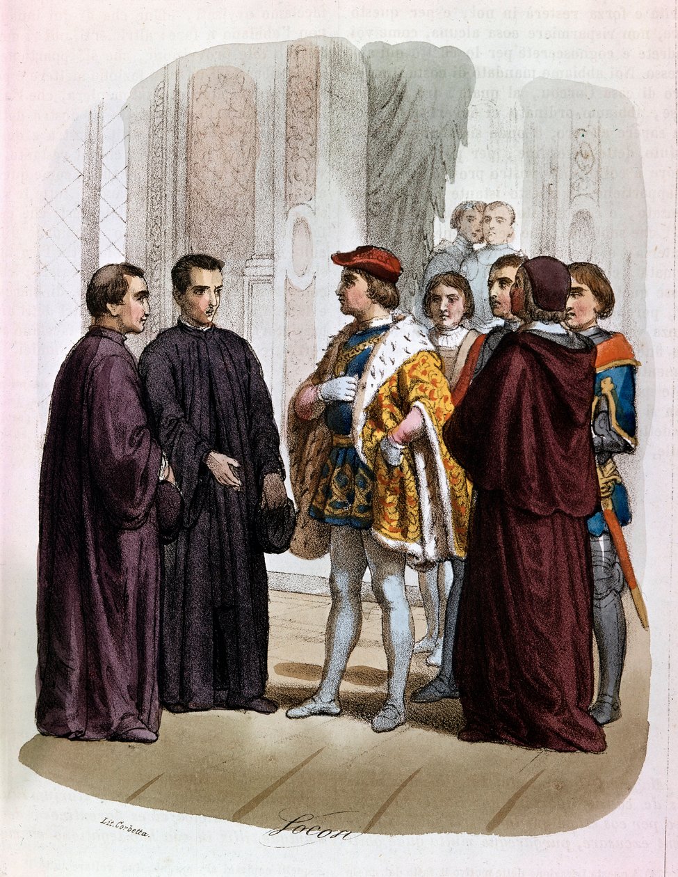 Niccolo di Bernardo dei Machiavelli (Nicolas Machiavel) by Alessandro Focosi