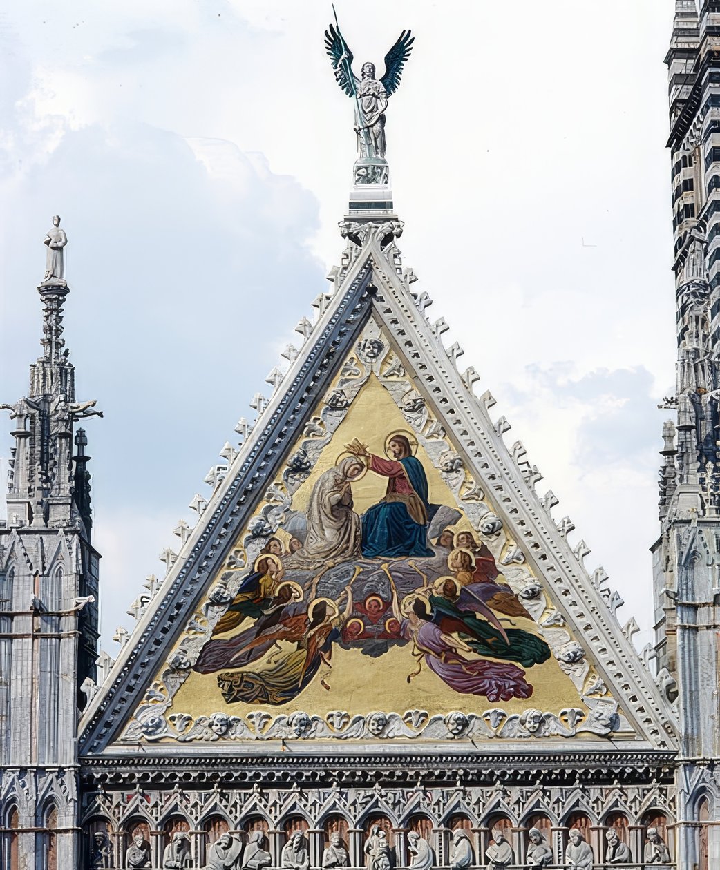Siena Katedrali (Cattedrale di Santa Maria Assunta). 1215-1263. Detay: Meryem