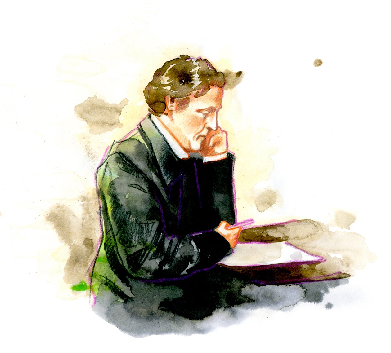 Lewis Carroll, İngiliz yazar - Lewis Carroll'un portresi (Charles Lutwidge Dodgson by Alessandro Lonati