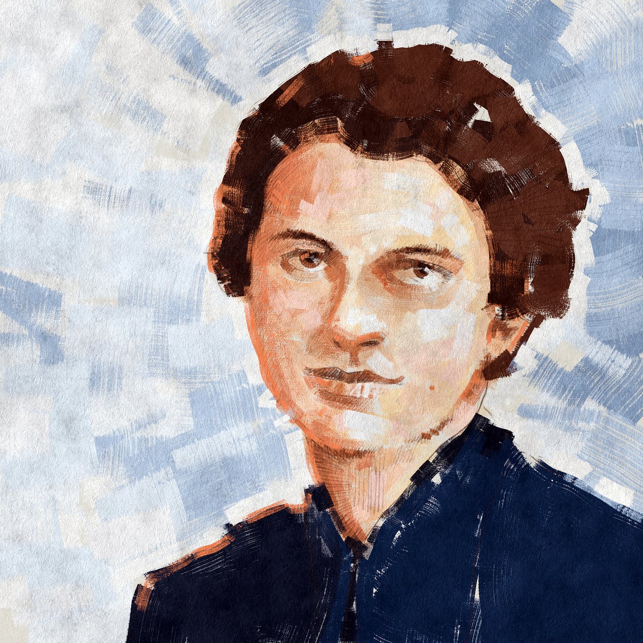 Kimyager Rosalind Franklin'in Portresi, 2023 (illüstrasyon) by Alessandro Lonati