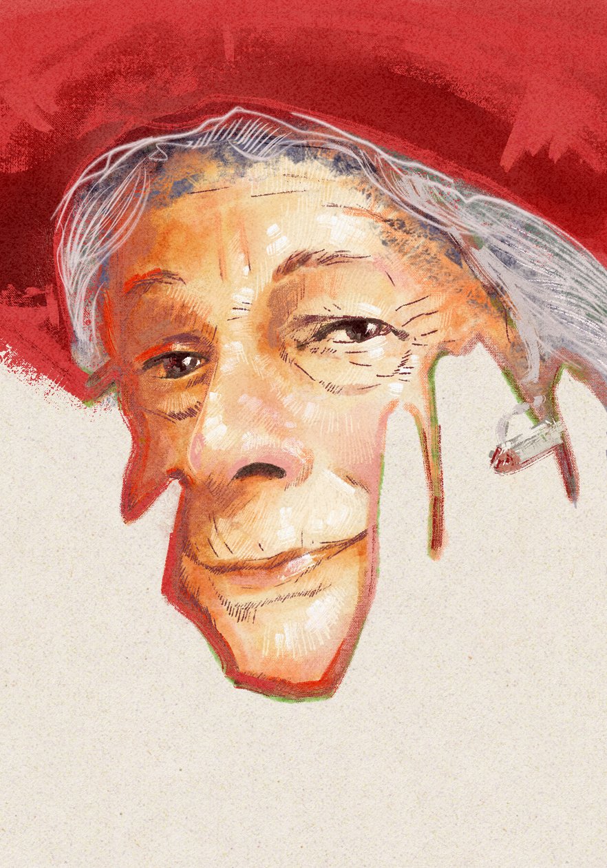Şair Wislawa Szymborska'nın Portresi, 2023 (illüstrasyon) by Alessandro Lonati
