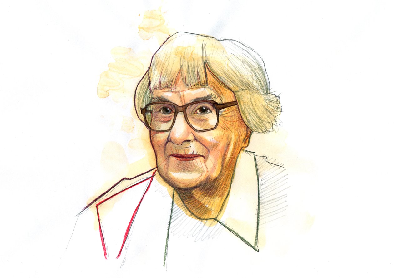 Amerikalı Yazar Harper Lee'nin Portresi (1926-2016) (Amerikalı Romancı Harper Lee'nin Portresi) by Alessandro Lonati