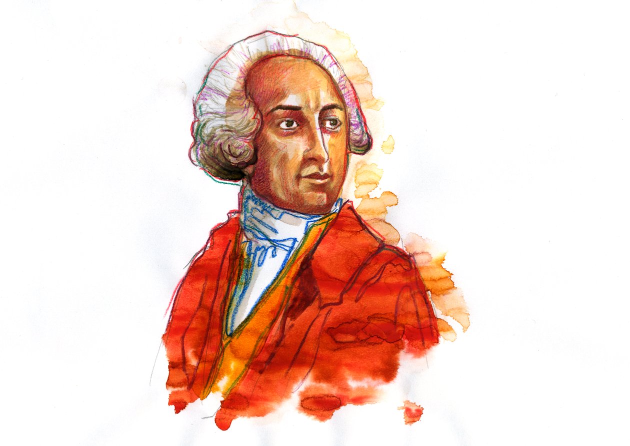 Fransız kimyager Antoine Laurent de Lavoisier'in portresi (1743-1794) (Fransız asilzade ve kimyager Antoine-Laurent de Lavoisier) by Alessandro Lonati