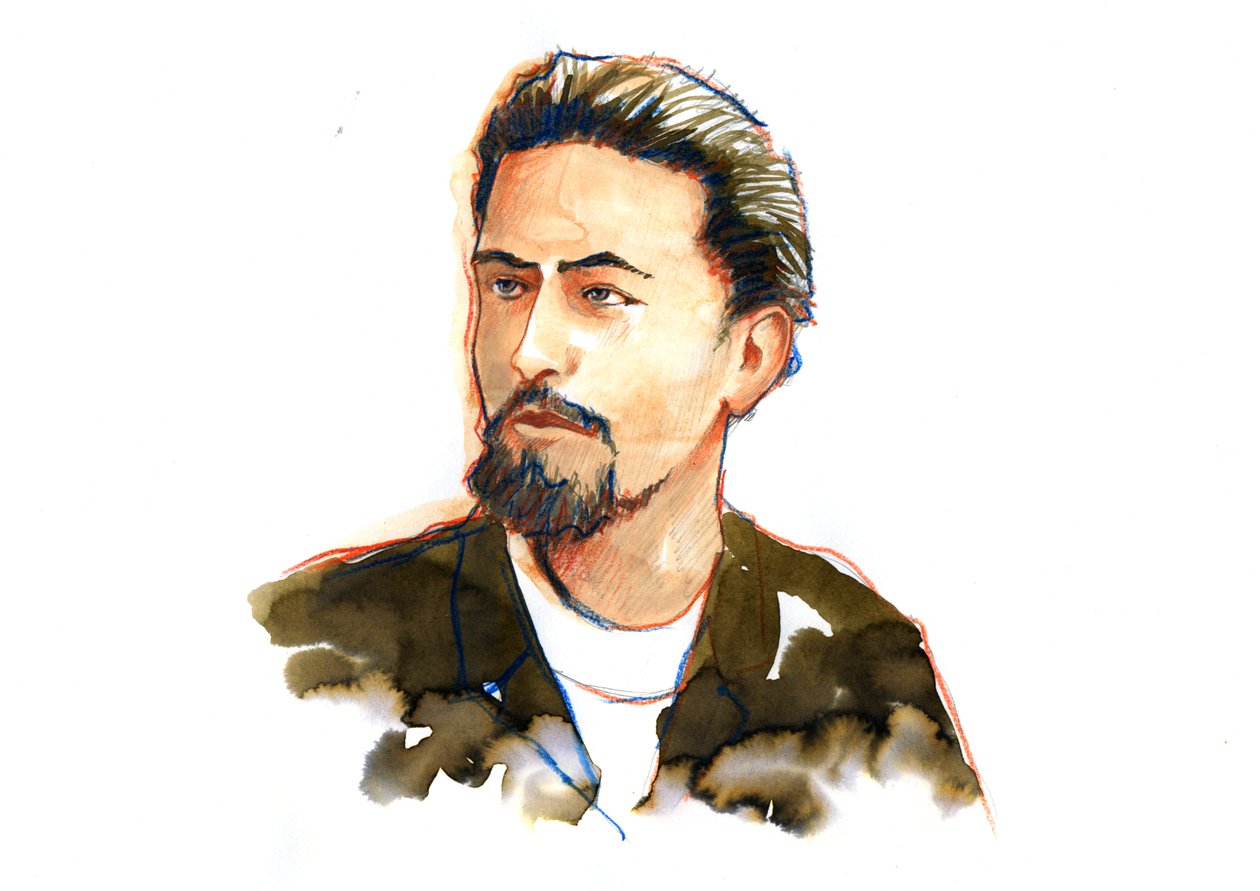Anton Chekov'un Portresi (Çehov veya Çehov by Alessandro Lonati