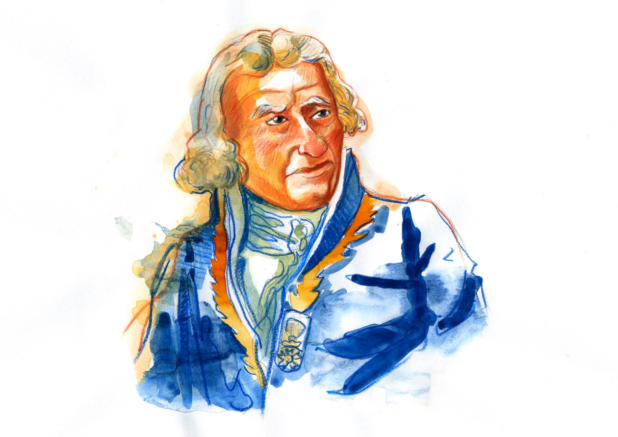 Baron Antoine Augustin Parmentier'in (1737-1813) Portresi, Fransız eczacı, diyetisyen ve agronomist by Alessandro Lonati