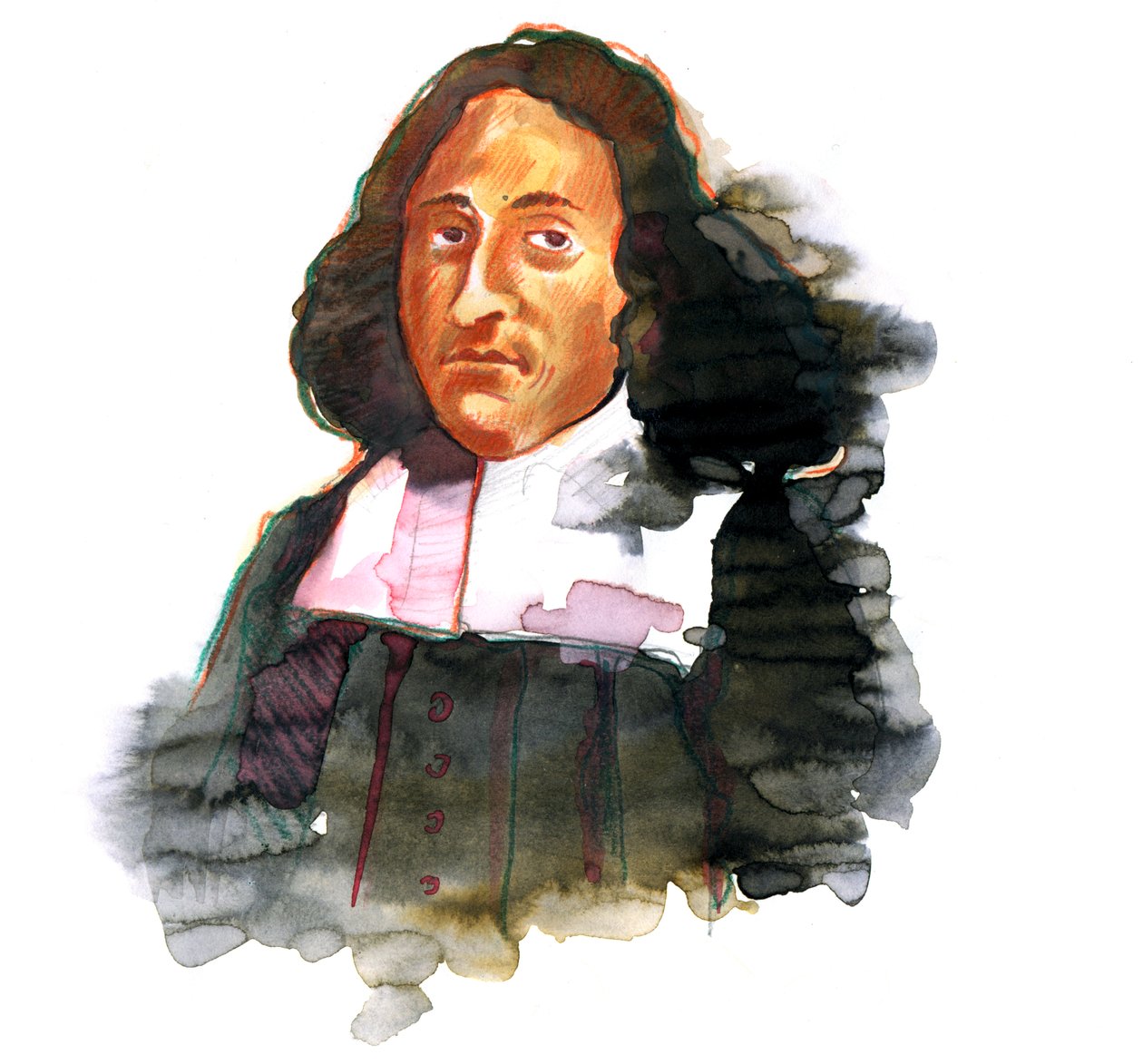 Baruch de Spinoza'nın Portresi (1632 - 1677) Bento de Spinoza veya Benedictus de Spinoza veya Benoit de Spinoza (Baruch Spinoza'nın Portresi) olarak da bilinen Hollandalı filozof by Alessandro Lonati