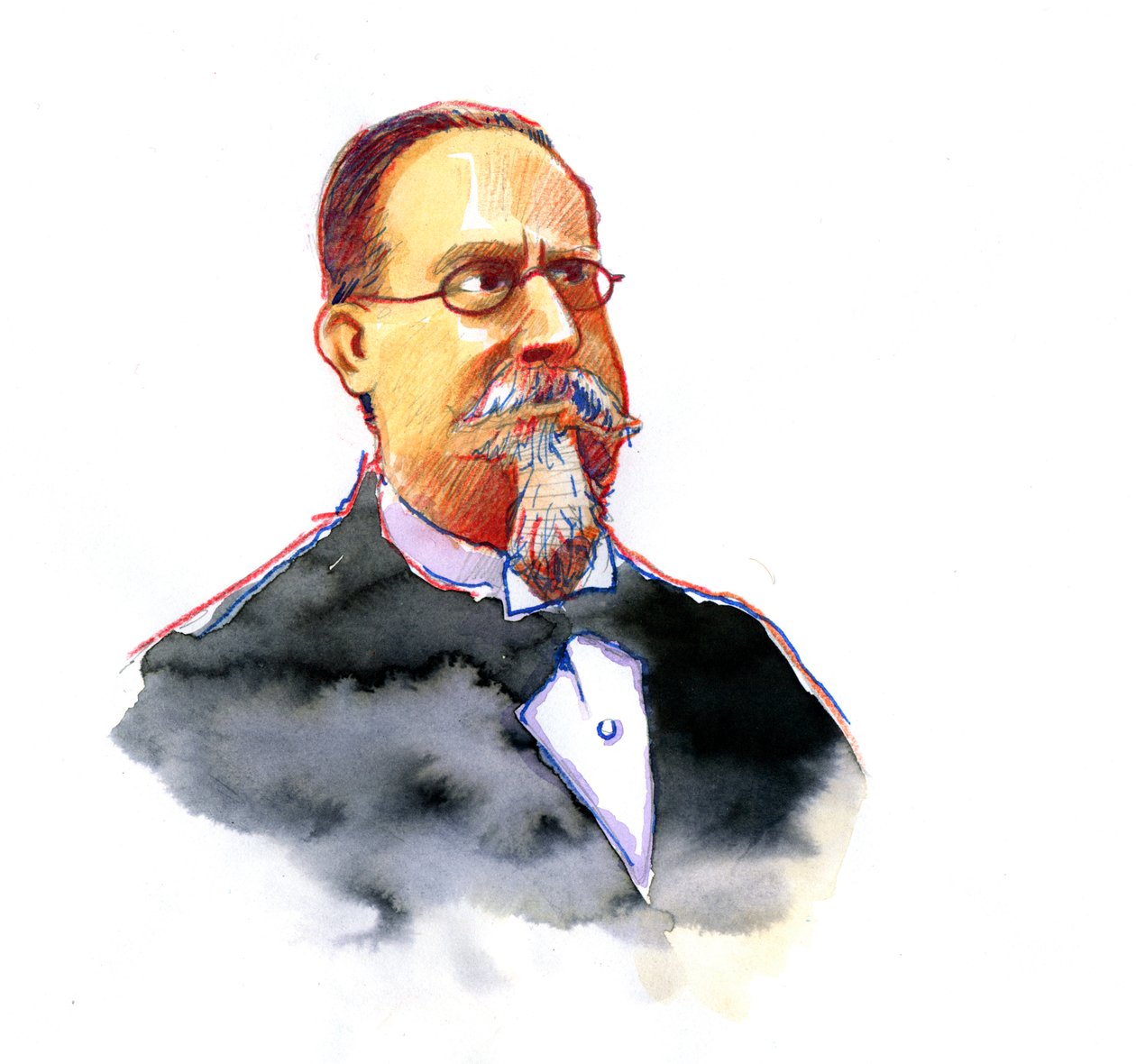 Cesare Lombroso'nun Portresi (1835-1909) İtalyan Kriminoloji Okulu'nun kurucusu (Cesare Lombroso'nun Portresi İtalyan kriminolog ve doktor, İtalyan Pozitivist Kriminoloji Okulu'nun kurucusu) by Alessandro Lonati
