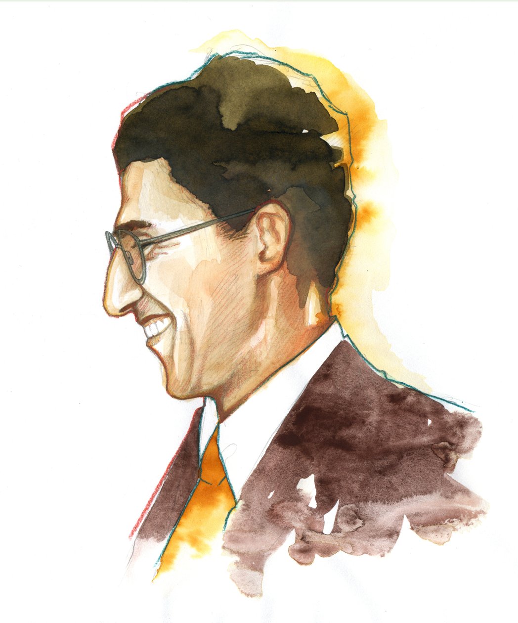 Cesare Pavese'nin Portresi (1908-1950) - İtalyan yazar - Alessandro Lonati'nin çizimi by Alessandro Lonati