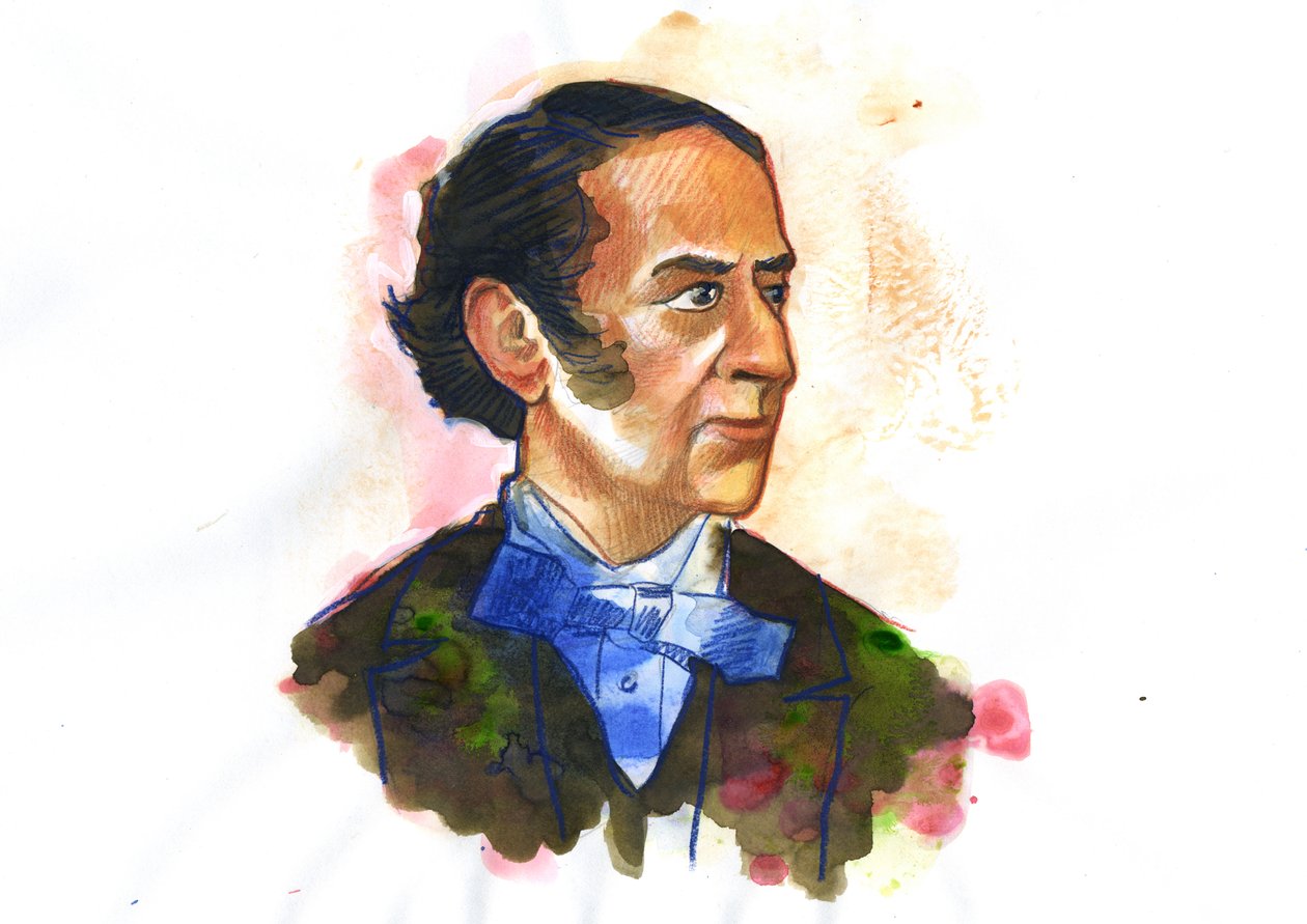 Claude-Henri de Rouvroy, Comte de Saint-Simon (1760-1825) filozof ve ekonomist portresi - Alessandro Lonati'nin çizimi by Alessandro Lonati