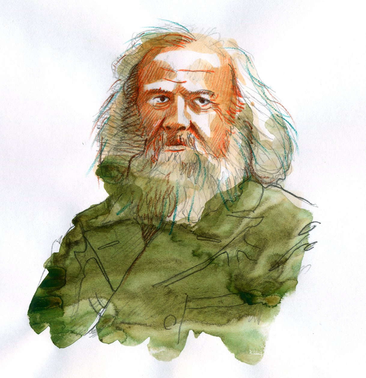 Dimitri Ivanovich Mendeleev'in Portresi, Mendeliev (veya Dmitri Mendeleev) by Alessandro Lonati